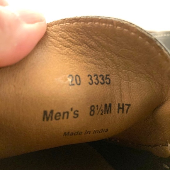 Johnston & Murphy Penny Loafer Mens 8.5 M‎ Sheepskin Black Leather EUC - Picture 8 of 9